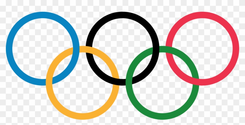 Olympic Rings With Transparent Rims - Olympics Logo Clipart #344698