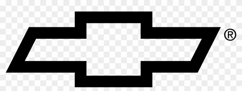 Chevy Bow 1 Logo Black And White - Chevy Bowtie Logo Clipart