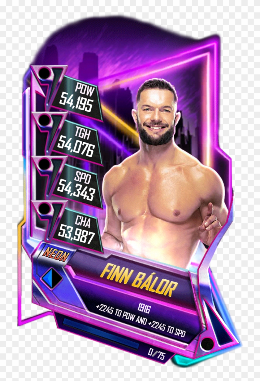 Finnbalor S5 23 Neon9 - Wwe Supercard Neon Cards Clipart #345123
