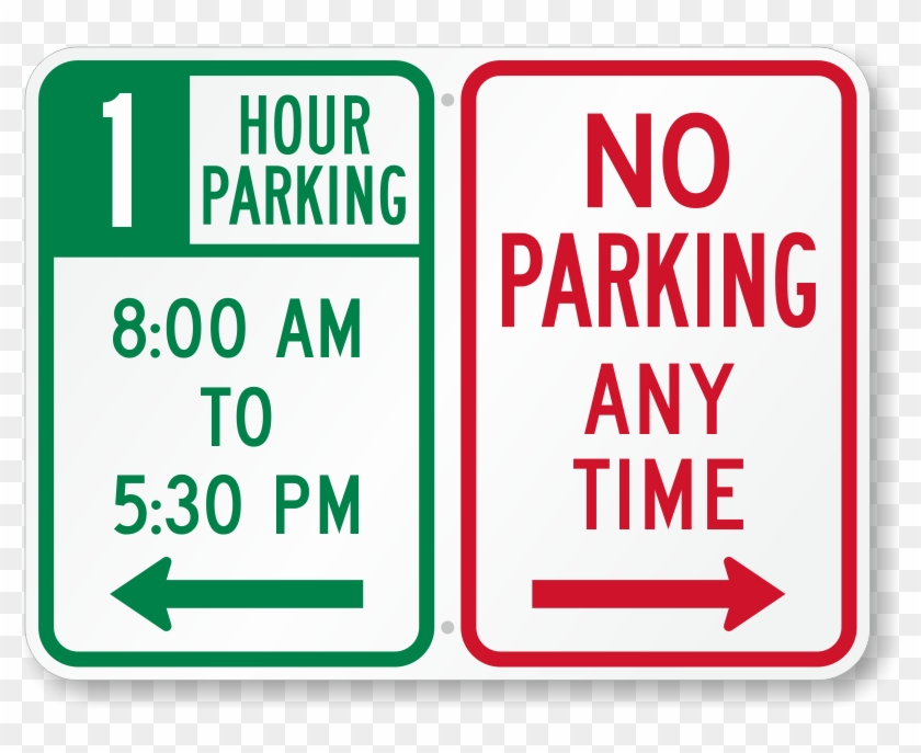 Zoom - Personalize - No Parking With One Arrow Clipart