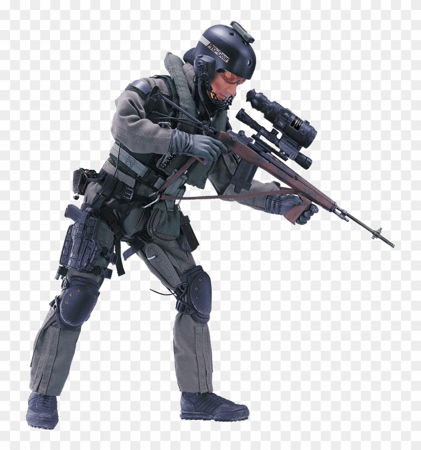 Navy Seal Sniper Toy Transparent Background - Navy Seal No Background Clipart #345402