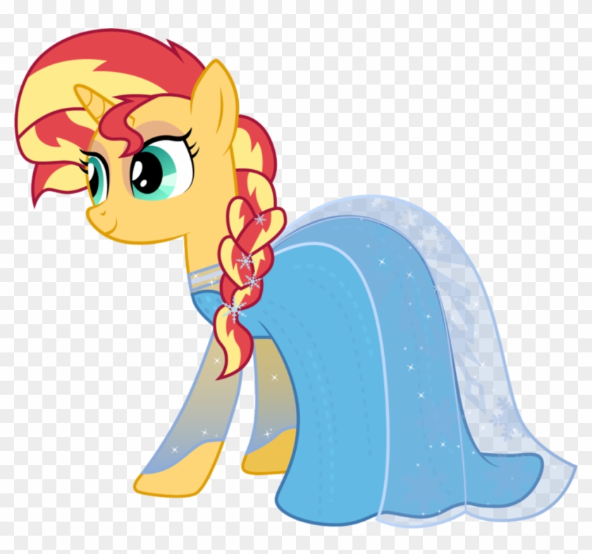 Sunset Shimmer As Elsa By Cloudyglow Clipart #345403