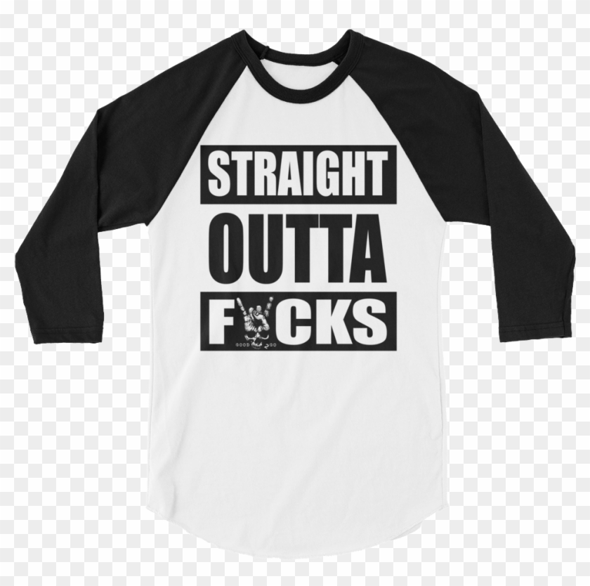 Straight Outta Fucks - Raglan Sleeve Clipart