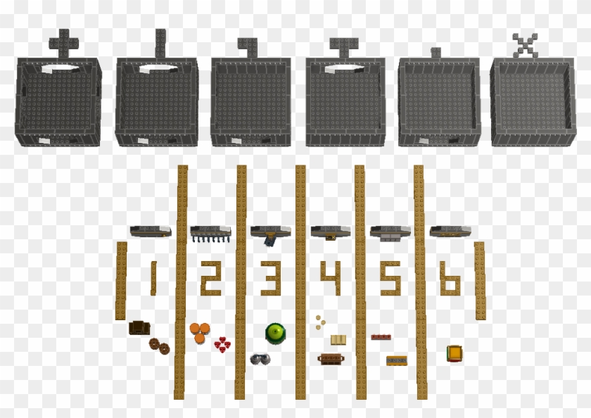 Mini Brikwars Complete Tables - Weapon Clipart #346710