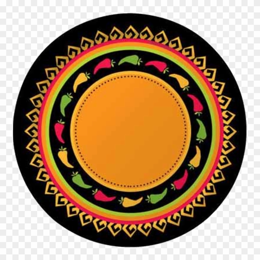 Fiesta Mexican Party Dinner Plates - Party Clipart