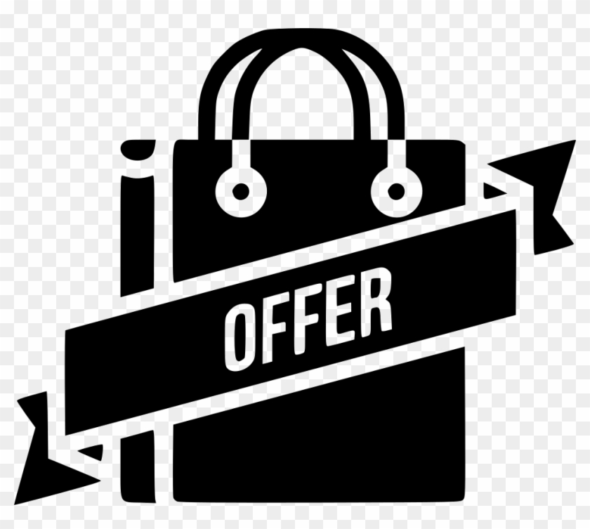 Offer Ribbon Carry Bag Cart Online Tag Label Comments - Mobile Offer Icon Clipart