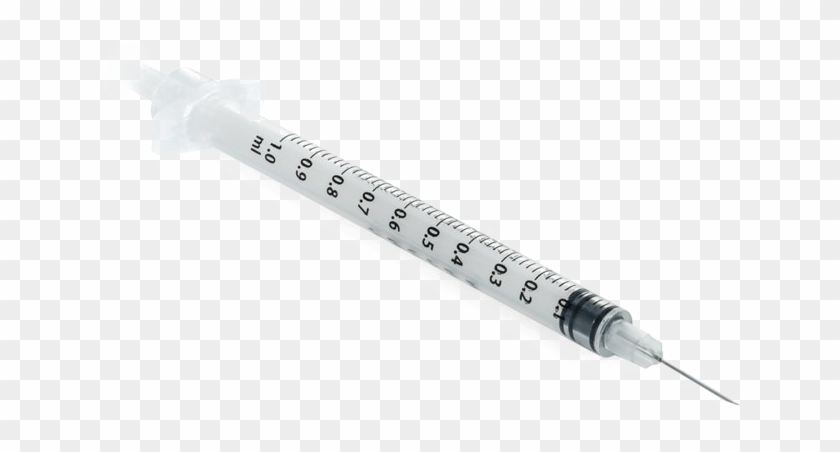 Syringe Needle Png Transparent Picture - Syringe With Needle Png Clipart #347249