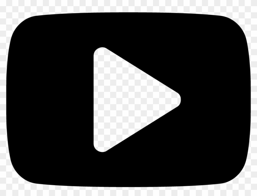 Youtube-play - Logo Youtube Preta Png Clipart #347476