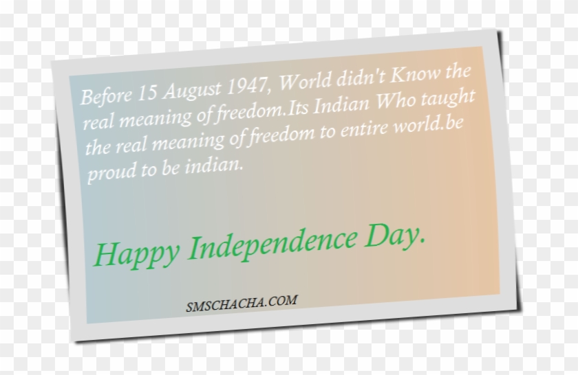 Indian Independence Day Wishes Whatsapp And Facebook - Paper Clipart #347882