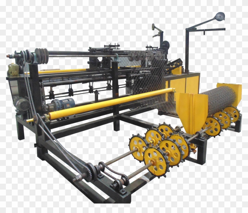 Double Wire Feeding Chain Link Fence Machine Clipart #347980