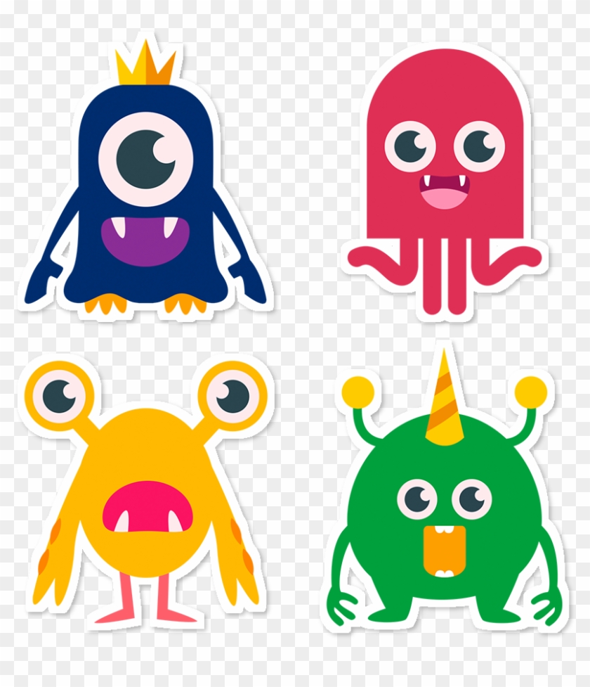 Monstrinhos Png - Monstrinhos Coloridos Clipart #348056