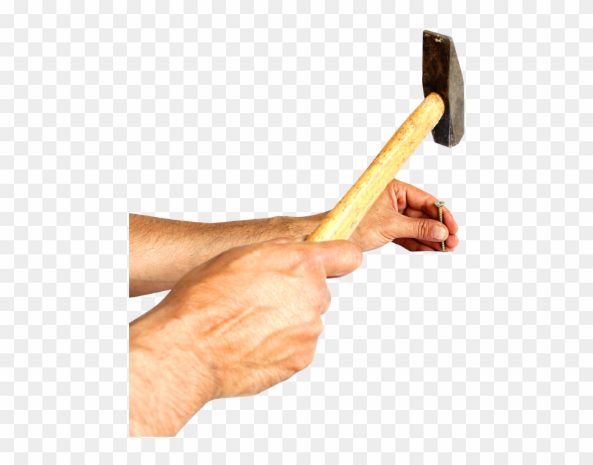 Download Hammering A Nail Png Image - Hammer And Nail Png Clipart #348884