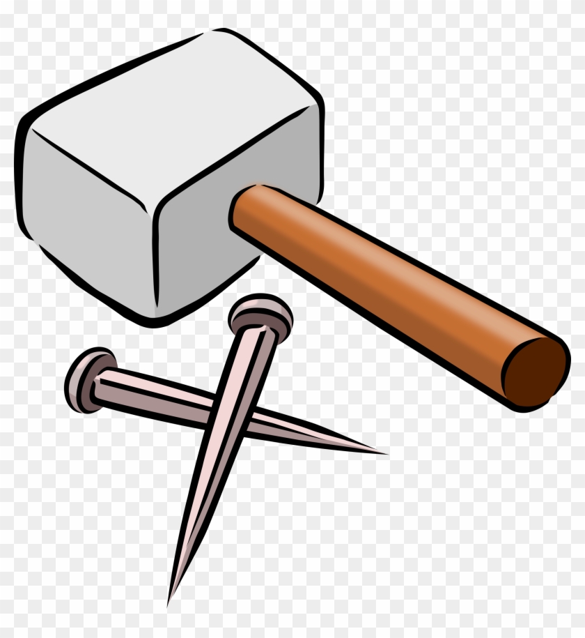 2303 X 2400 3 - Hammer And Nails Cartoon Clipart