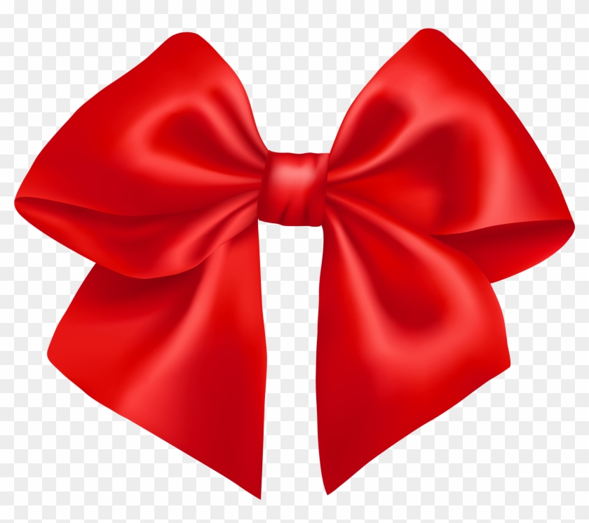 Red Christmas Bow Png Hd Pluspng - Portable Network Graphics Clipart