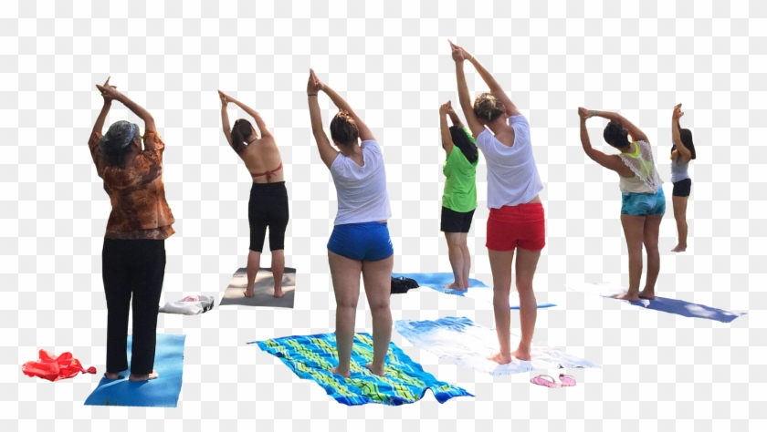 Yoga Group - People Doing Yoga Cut Out Clipart