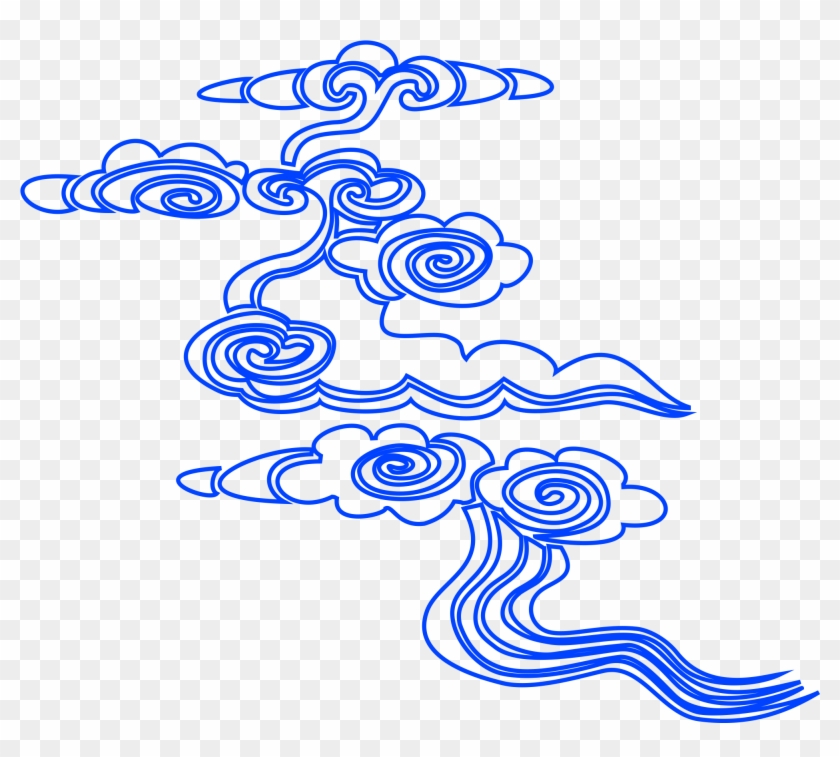 Xiangyun Linear Cloud Vector Line Graph Png And Image - Illustration Clipart