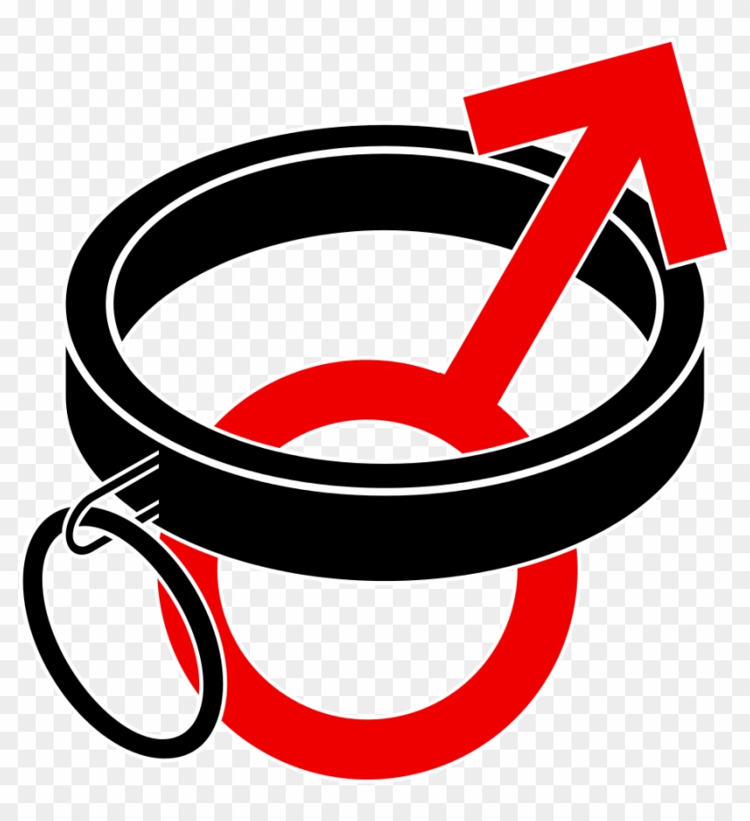 Bdsm Collar Male Symbol - Submissive Male Sign Clipart