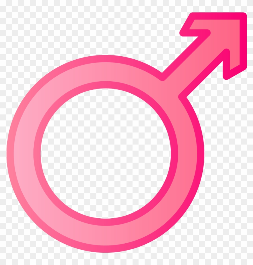 File - Male Pink - Svg - Pink Male Symbol Clipart