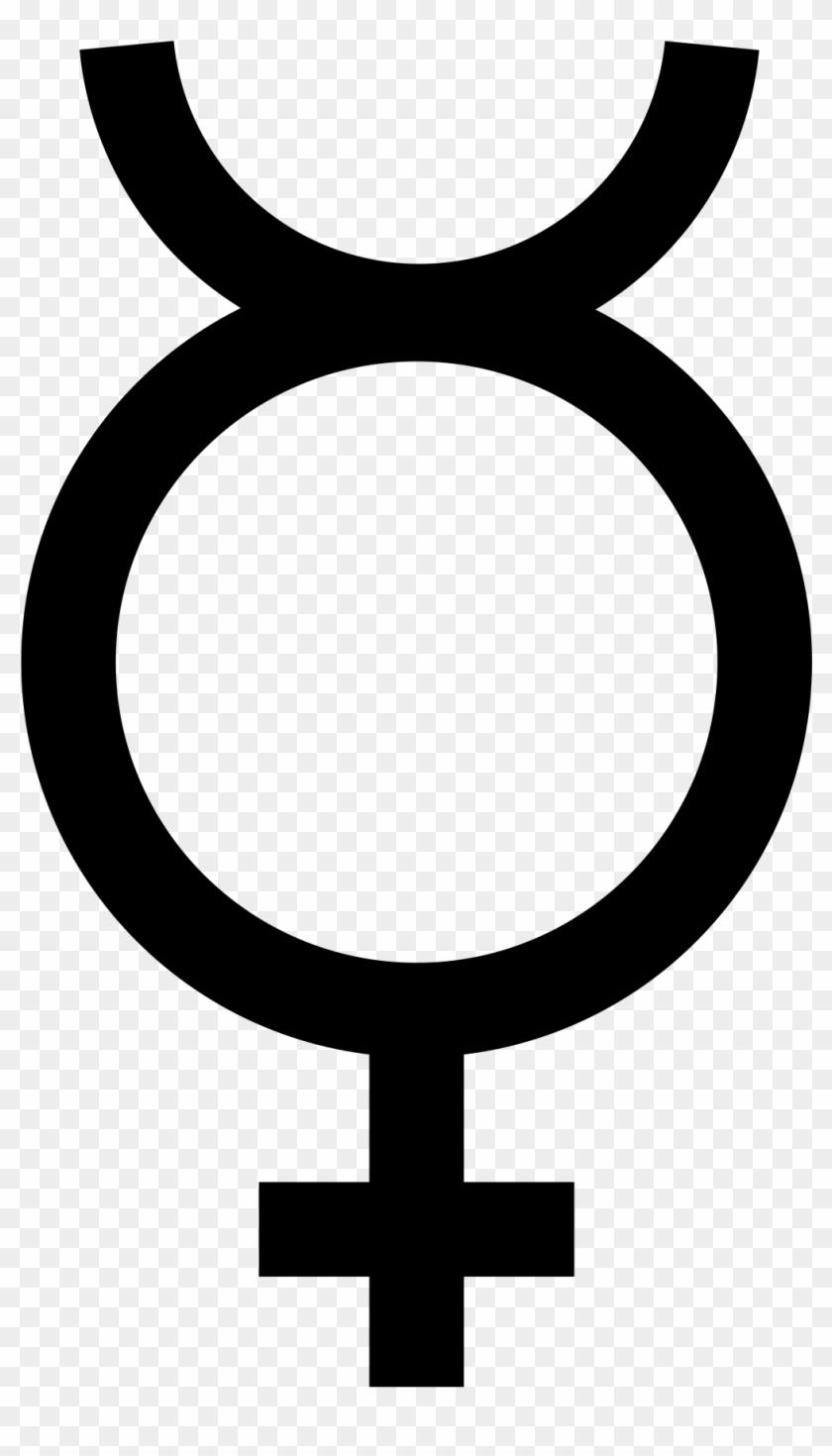 Planet Symbols Wikipedia Mercury - Mercury Alchemical Symbol Clipart