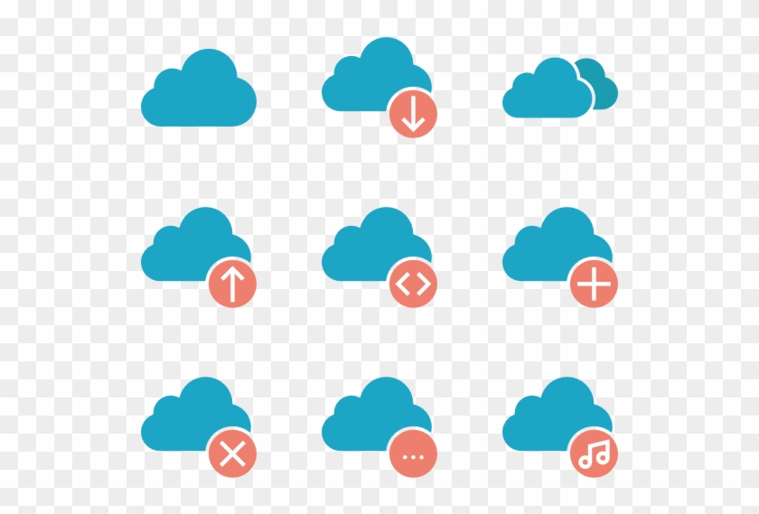 Cloud Computing Icon Set - Free Cloud Computing Icon Pack Clipart