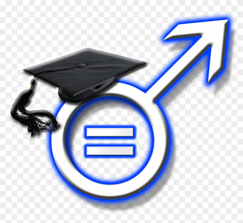 Male Graduation Symbol With Hat And Equal New Bigger Clipart #349841