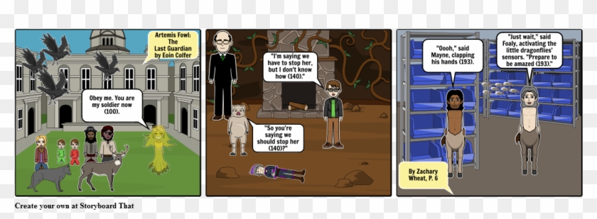 Artemis Fowl Storyboard - Cartoon Clipart