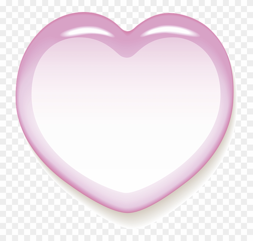 Heart Love Luck Wedding Romance Gift Pink - Heart Clipart #3400150