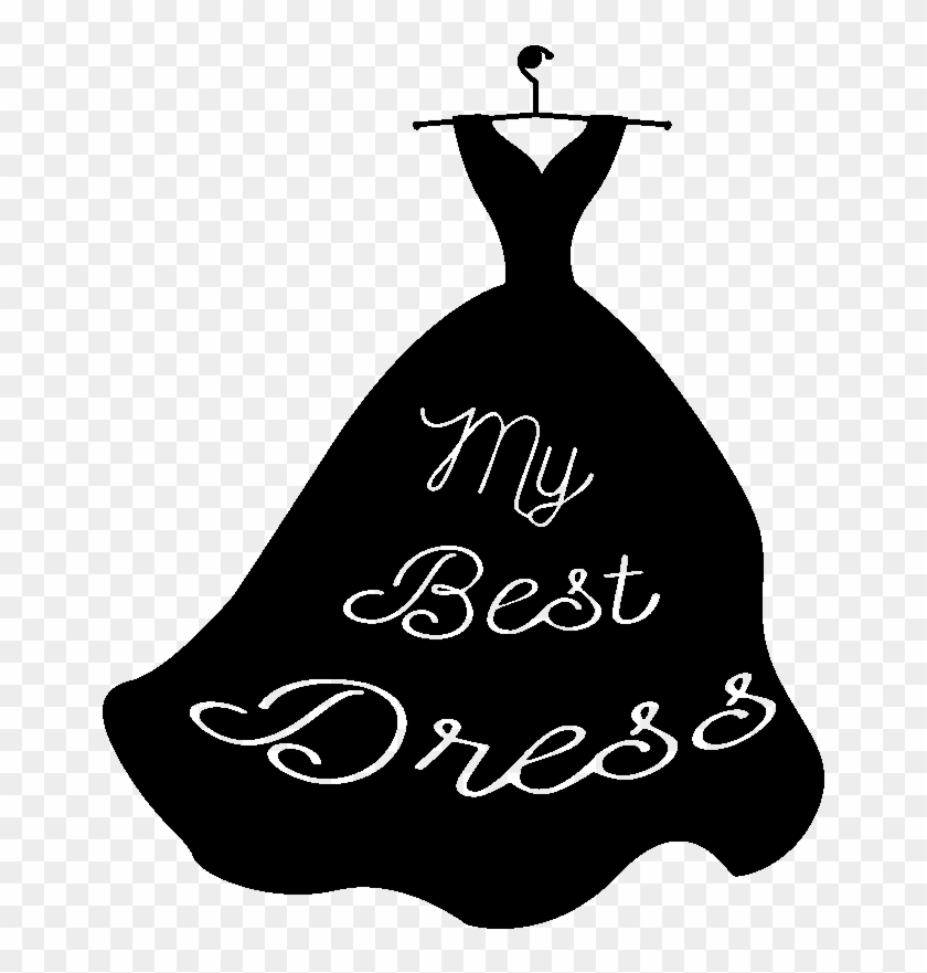 Sticker Citation My Best Dress Ambiance Sticker Kc2347 - Illustration Clipart