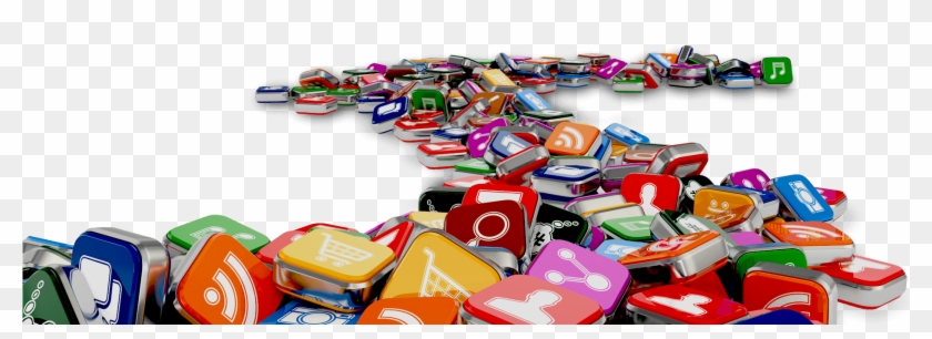 Mobile Apps Background 3d , Png Download - Mobile Apps Background Clipart