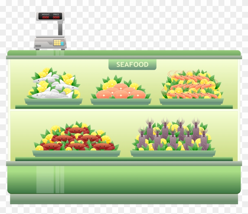 Free Icons Png - Supermarket Shelf Clipart Transparent #3401549