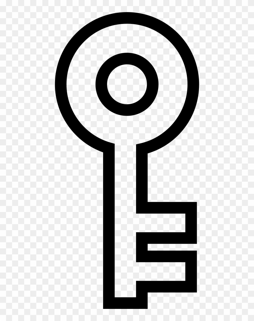 Key Outline Comments - Key Outline Svg Icon Clipart #3401893