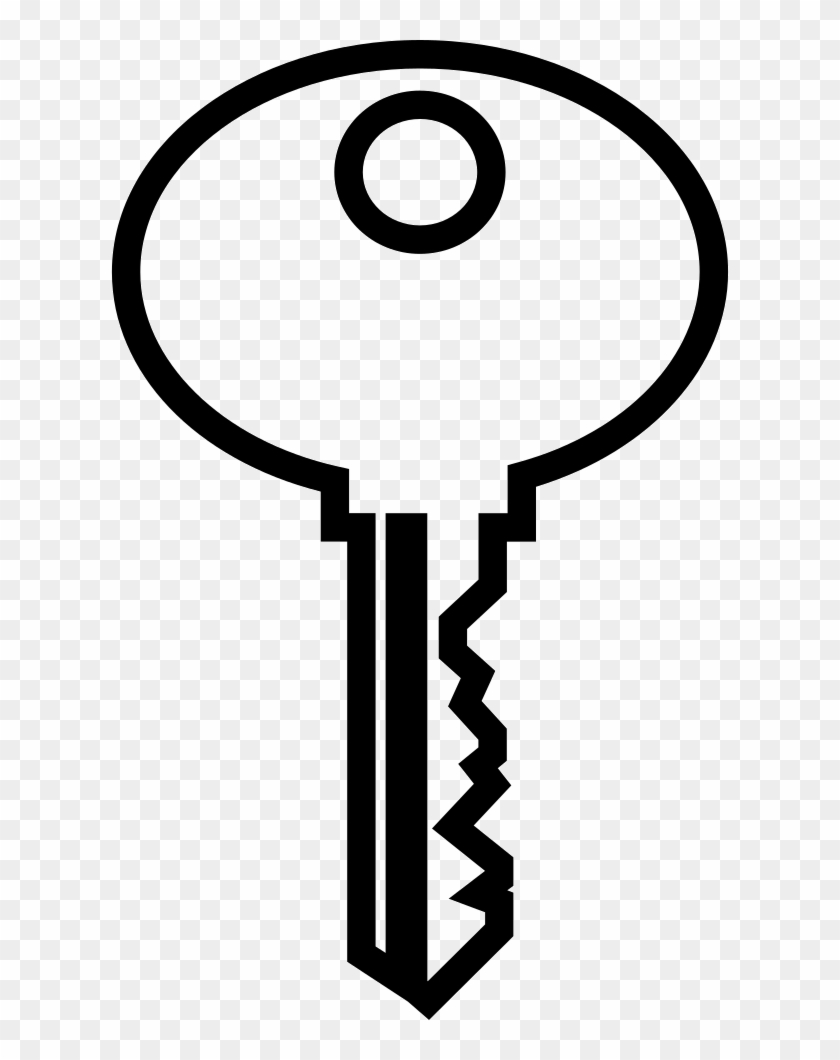 Oval Key Outline Comments - Key Outline Image Png Clipart #3401899