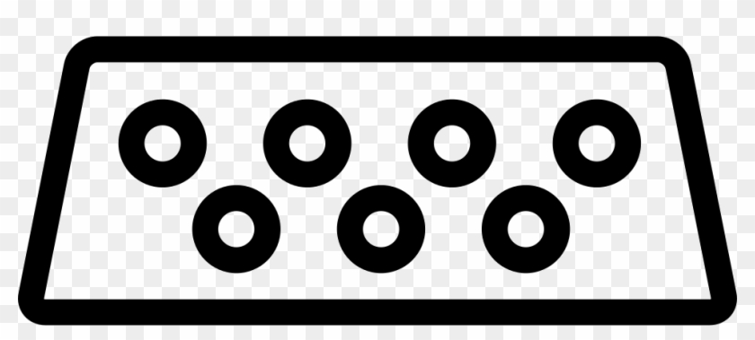 Keyboard Outline With Rounded Keys Comments - Circle Clipart