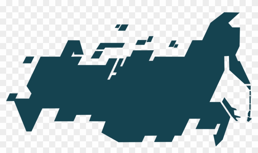 Russia Logo Map Remix Description - Graphic Design Clipart #3404298