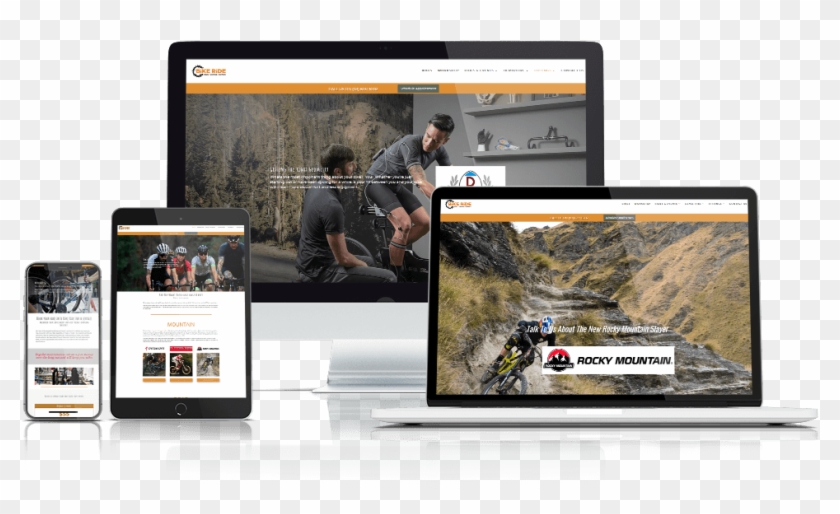 Bike Ride Website Designed And Built By Forte Web Design - Tablet Computer Clipart