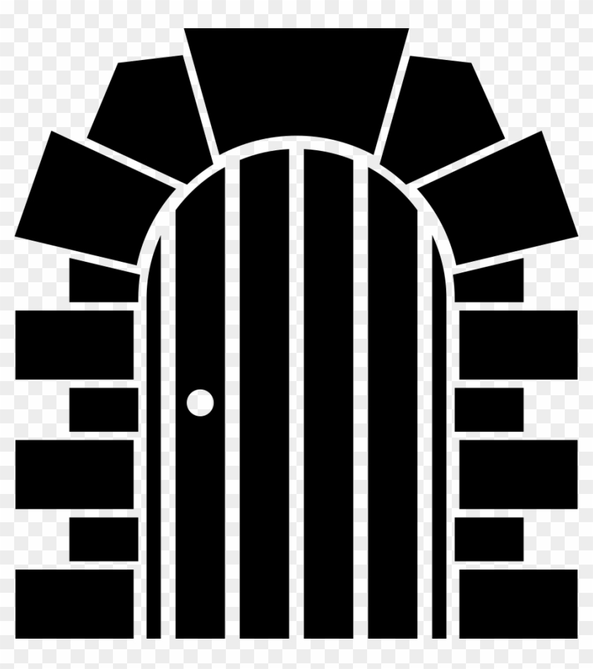 Vector Transparent Download Wood Closed With Stones - Door Svg Clipart #3404775