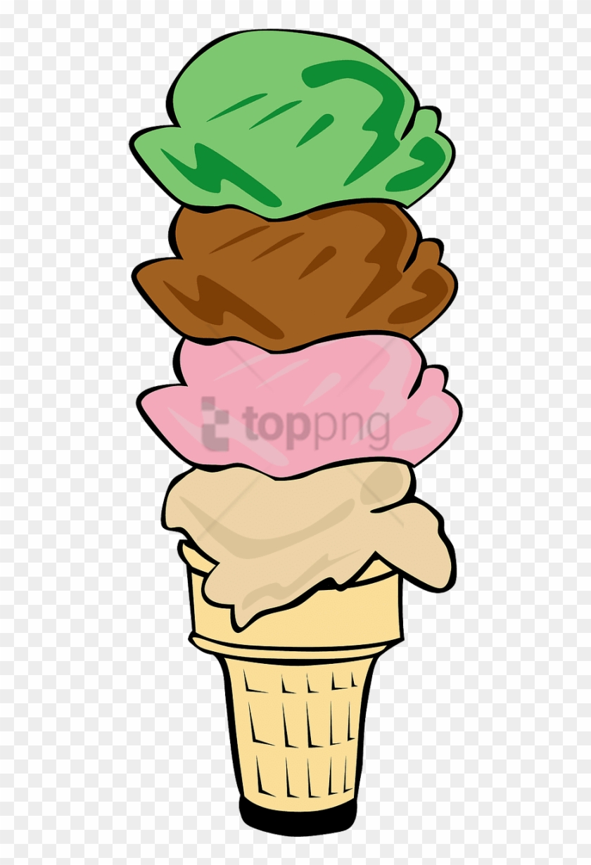 Free Png Menu, Recreation, Cartoon, Ice, Desserts, - Ice Cream Cone Clip Art Transparent Png