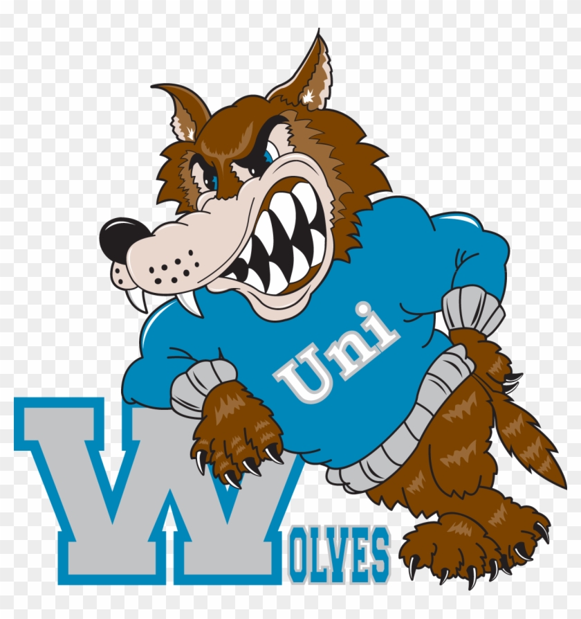 Wolf Logo With Uni Large - University Heights Middle School Riverside Ca Clipart