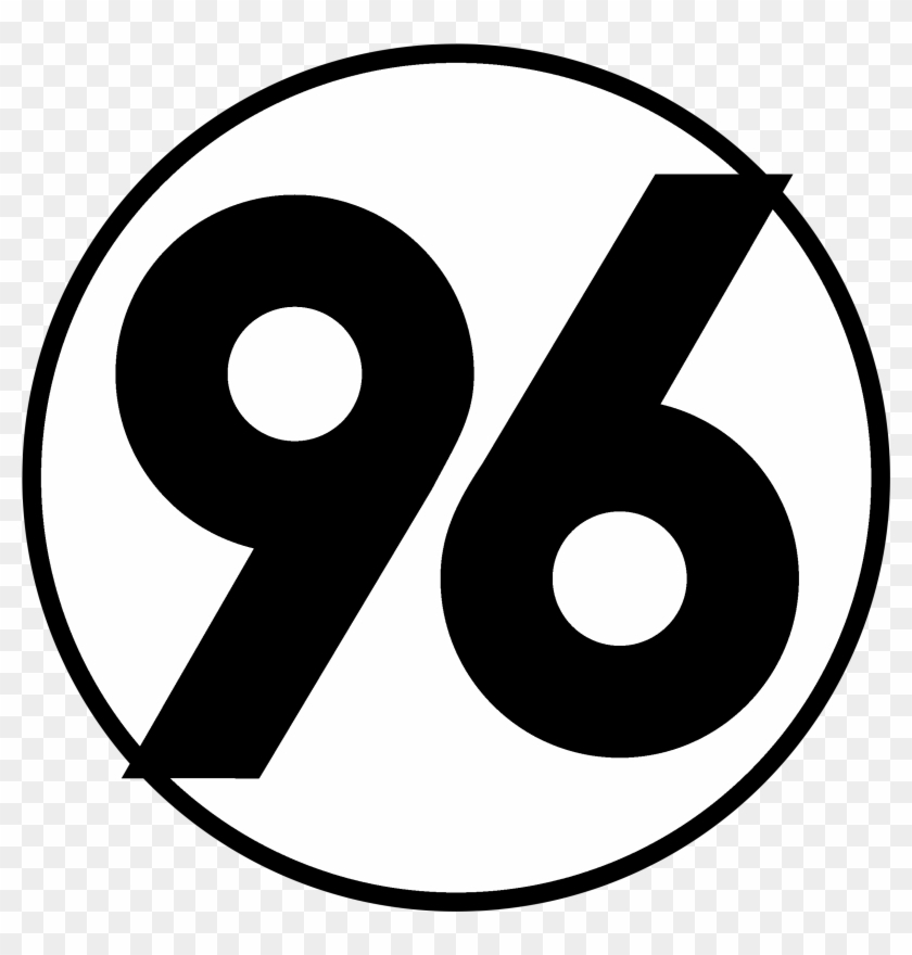 Hannover 96 Logo Black And White - Circle Clipart