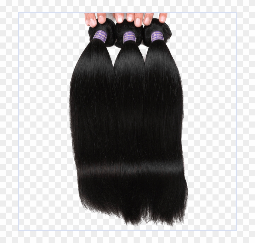 Allove Peruvian Virgin Hair Straight 3 Bundles Virgin - Artificial Hair Integrations Clipart #3406162