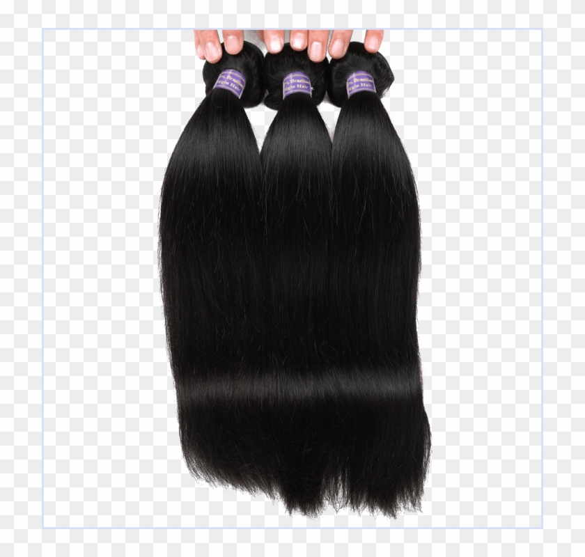 Allove Peruvian Virgin Hair Straight 3 Bundles Virgin - Artificial Hair Integrations Clipart