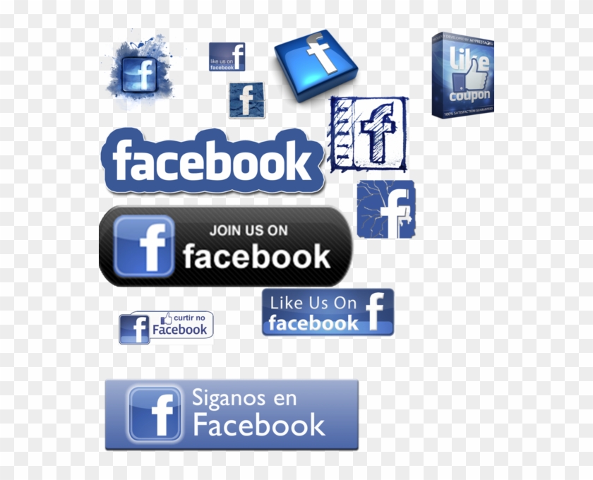 Facebook Icons Pack - Like Us On Facebook Clipart