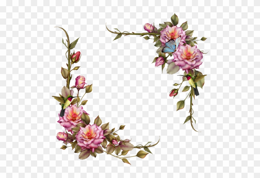 #flowers #flower #floral #corners #corner #frames #frame - Frame Logo Flower 3d Clipart #3407164