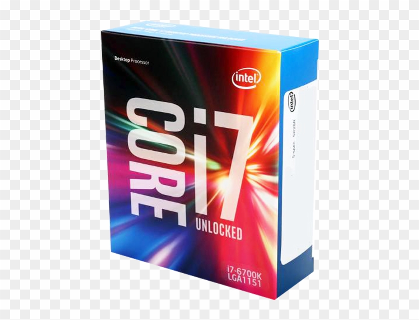 Intel Cpu I7-6700k Box - Intel Core I7 6700k Clipart