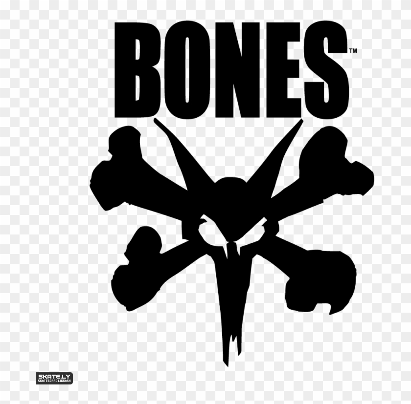 Bone Wheels Logo By Ms - Bones Skateboard Logo Clipart