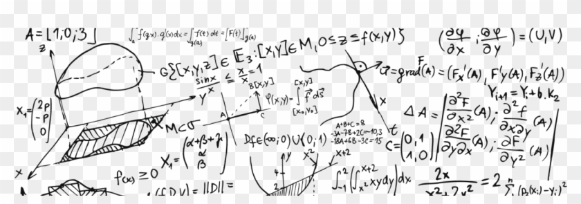 Dimensional Geometry Mathematical Formulas Science - Calculos Png Clipart