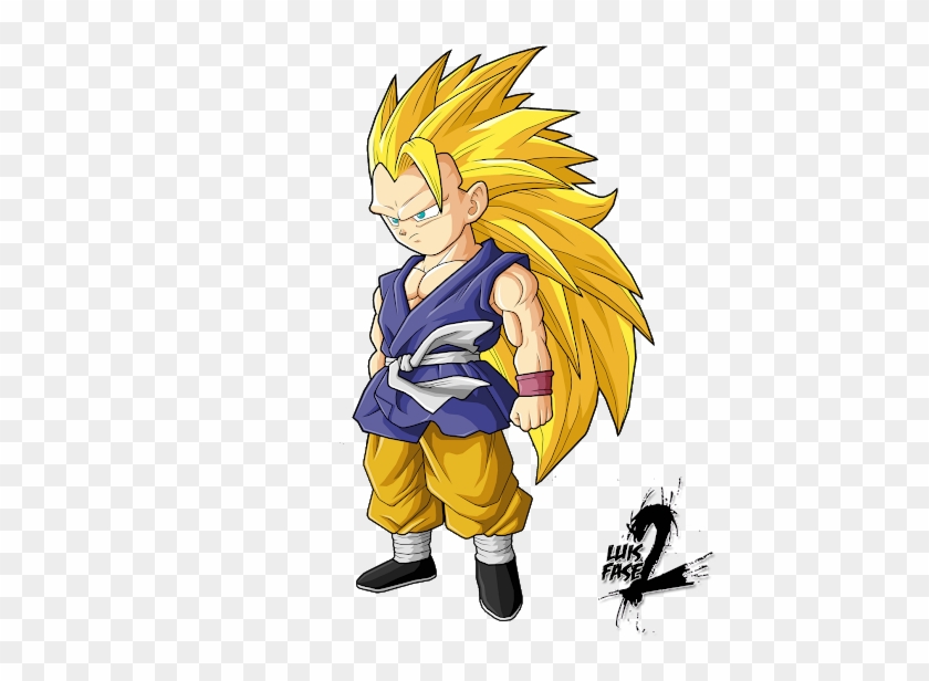 Goku Vegeta Renders Gt - Dragon Ball Goku Niño Ssj3 Clipart@pikpng.com
