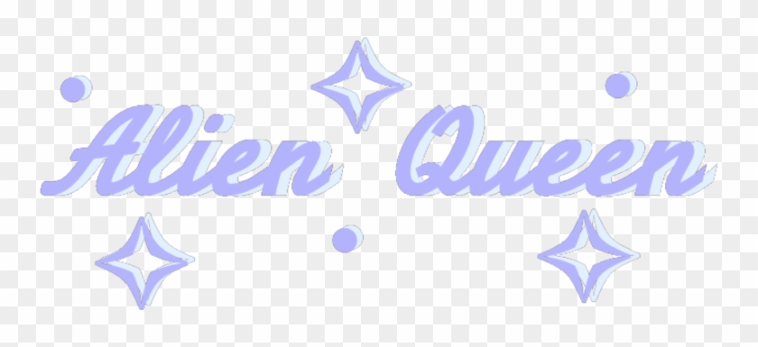 #pastel #aesthetic #purple #alien #queen #space #galaxy - Calligraphy Clipart