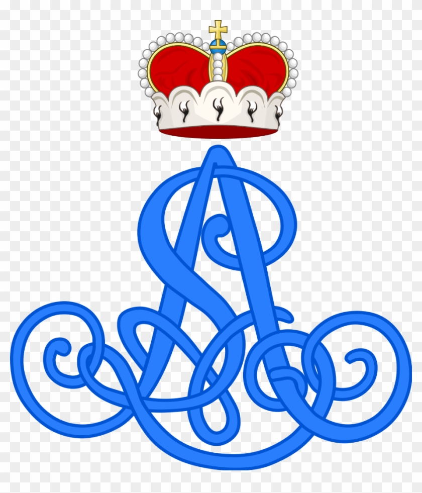 Royal Monogram Of Princess Anna Louise Of Schönburg-waldenburg Clipart