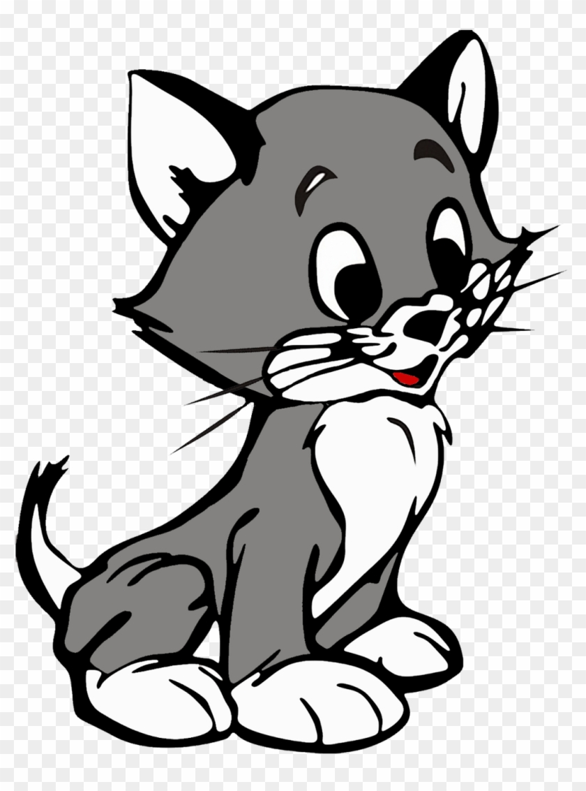 Gatos Animados Png - Dibujo De Un Gatito A Color Clipart